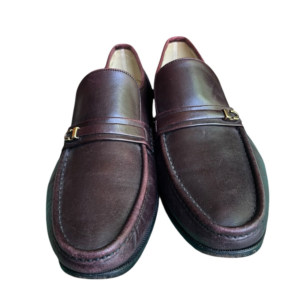 Florsheim men’s size 10 Dark Brown Leather Loafers - Picture 6 of 8